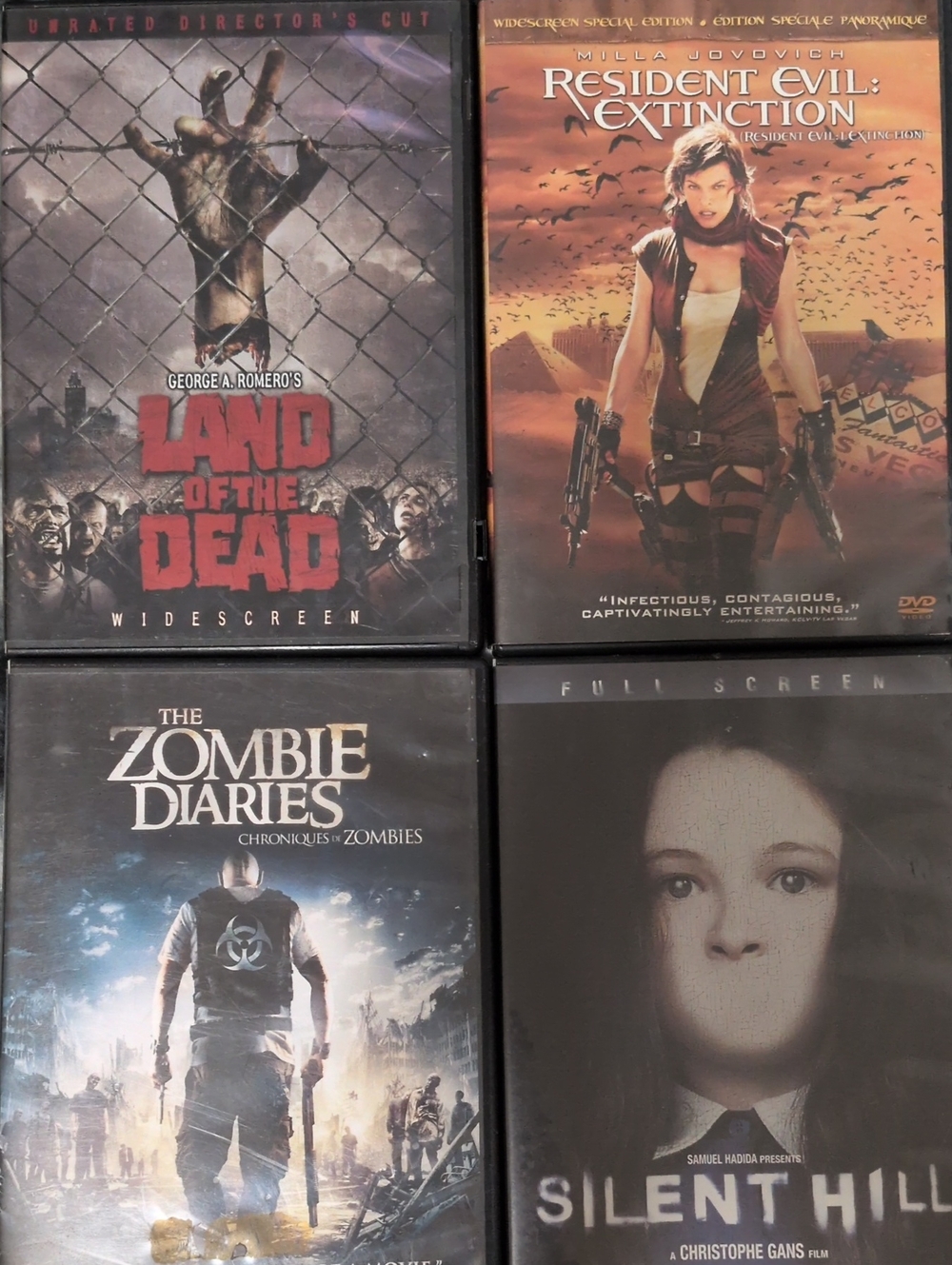 Assorted Horror Movie DVD Collection - Zombies, Video Game Movies